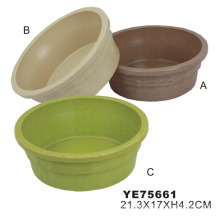 Plastic Dog Bowl, Pet Food Bowl (YE75661)
